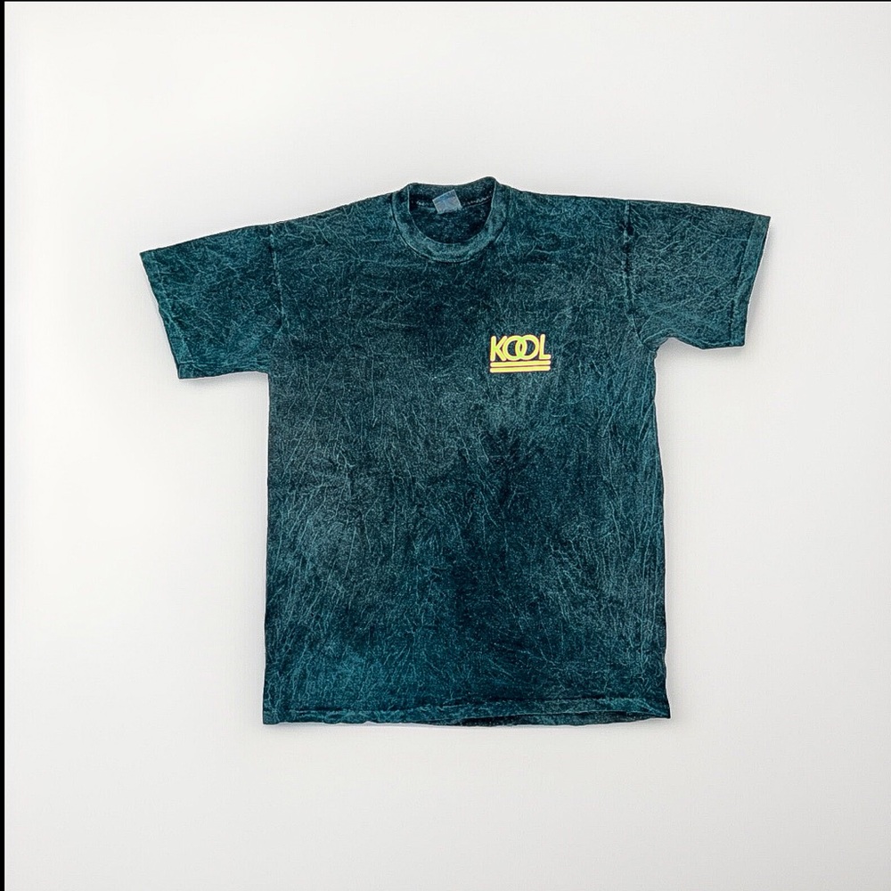 Kool 90’s vintage he T shirt single stitch acid green